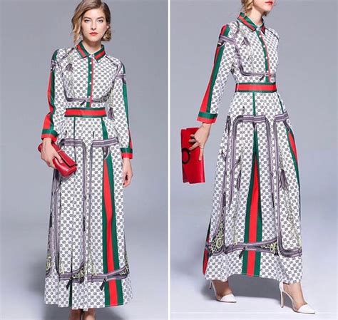 gucci logo dress shirt|Gucci inspired dresses.